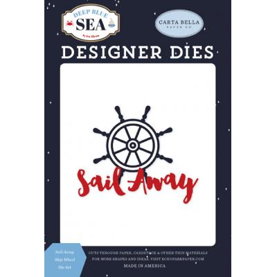 Carta Bella Deep Blue Sea Stanzschablonen - Sail Away Ship Wheel